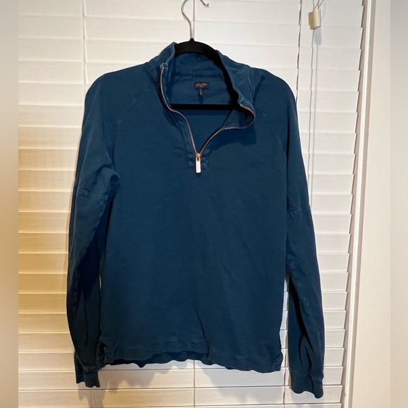 Good Man Brand‎ 1/4 Rose Gold Zip Sweater - Size M - Picture 1 of 3